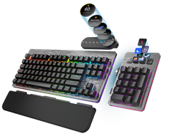 Bàn phím cơ Gaming Mountain Everest Max RGB Gunmetal Gray/Midnight Black