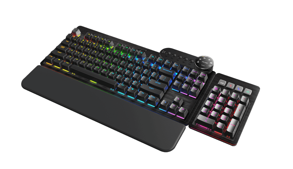 Bàn phím cơ Gaming Mountain Everest Max RGB Gunmetal Gray/Midnight Black