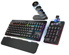 Bàn phím cơ Gaming Mountain Everest Max RGB Gunmetal Gray/Midnight Black