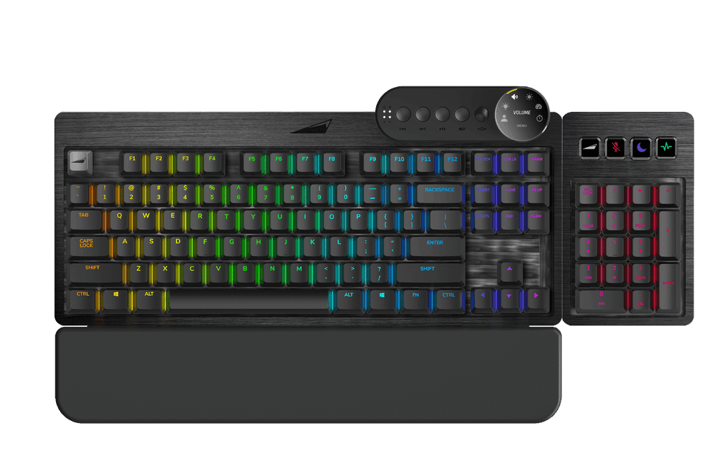 Bàn phím cơ Gaming Mountain Everest Max RGB Gunmetal Gray/Midnight Black