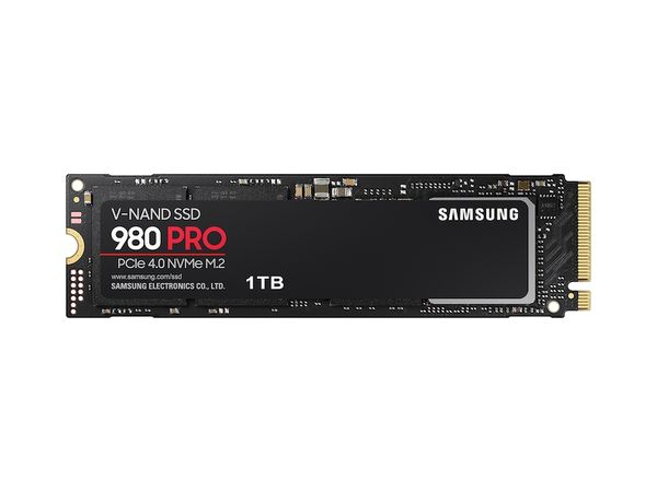 SSD SAMSUNG 980 PRO 1TB M.2 NVMe PCIe Gen4x4 - MZ-V8P1T0BW