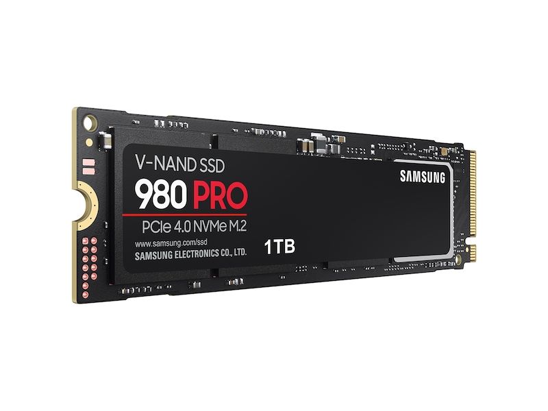 SSD SAMSUNG 980 PRO 1TB M.2 NVMe PCIe Gen4x4 - MZ-V8P1T0BW