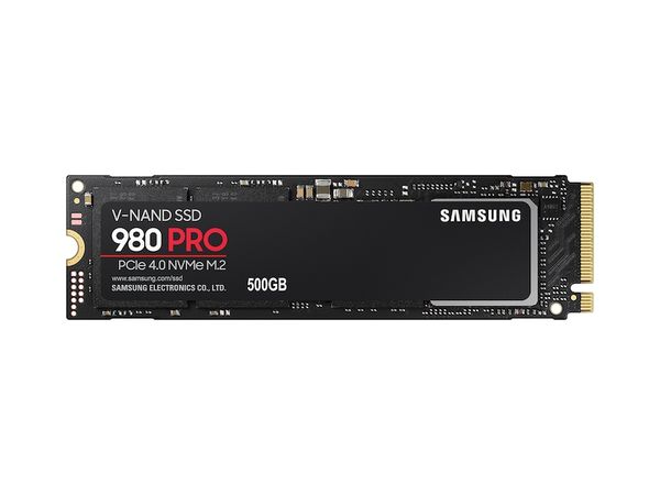 SSD SAMSUNG 980 PRO 500GB M.2 NVMe PCIe Gen4x4 - MZ-V8P500BW