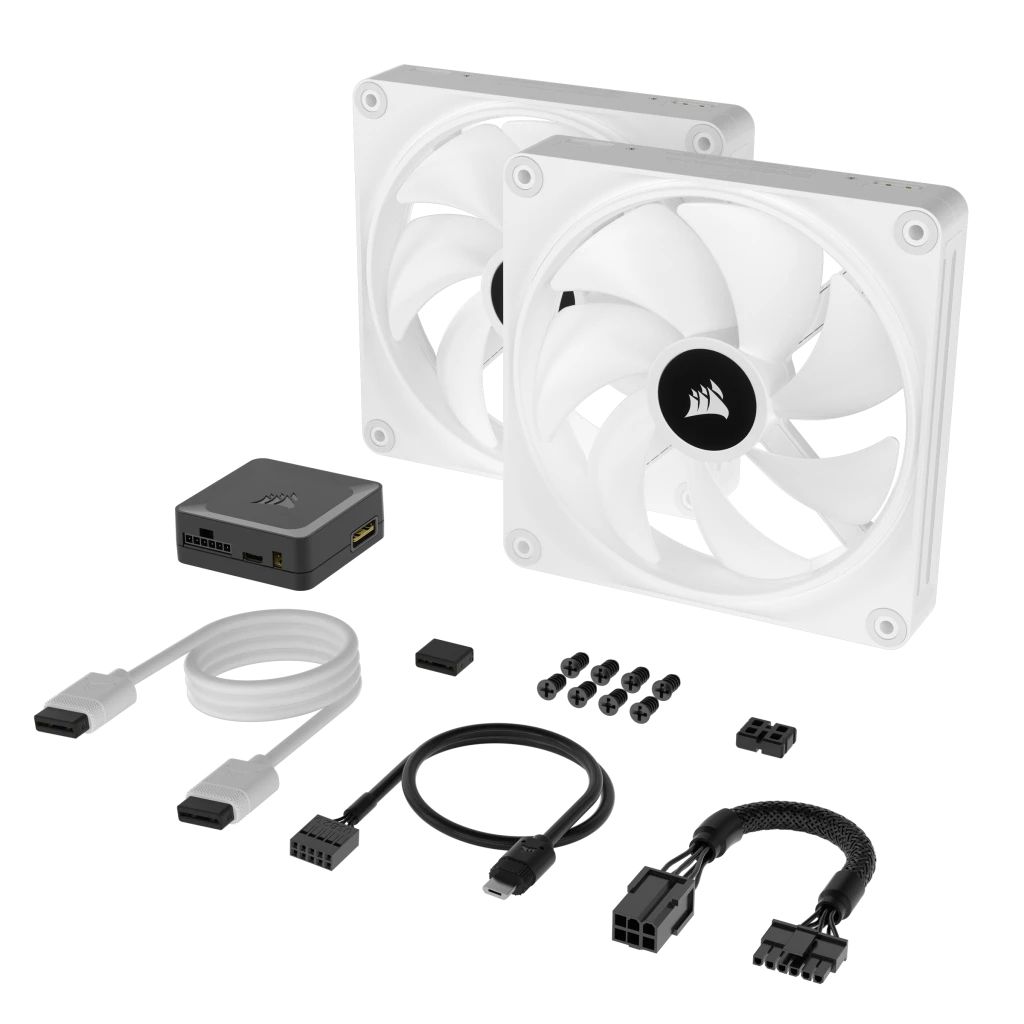 Fan Corsair iCUE LINK QX140 RGB 140mm PWM Starter Kit with iCUE LINK System Hub