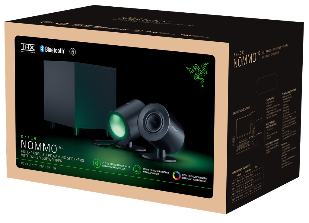 Loa Razer Nommo V2  Bluetooth Gaming Speaker