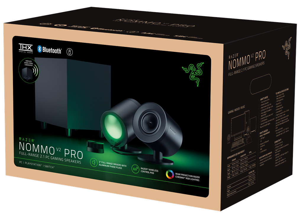 Loa Razer Nommo V2 Pro Bluetooth Gaming Speaker