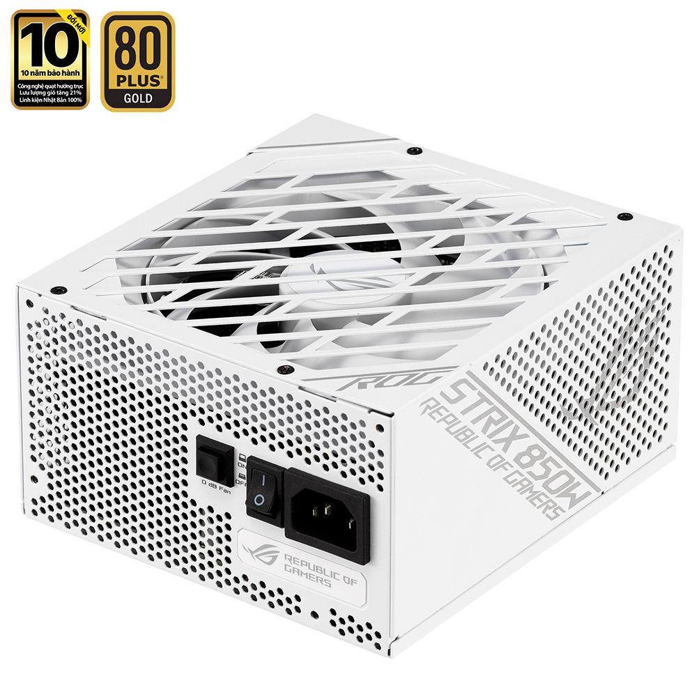 Nguồn máy tính ASUS ROG Strix 850W 80 Plus GOLD WHITE Edition