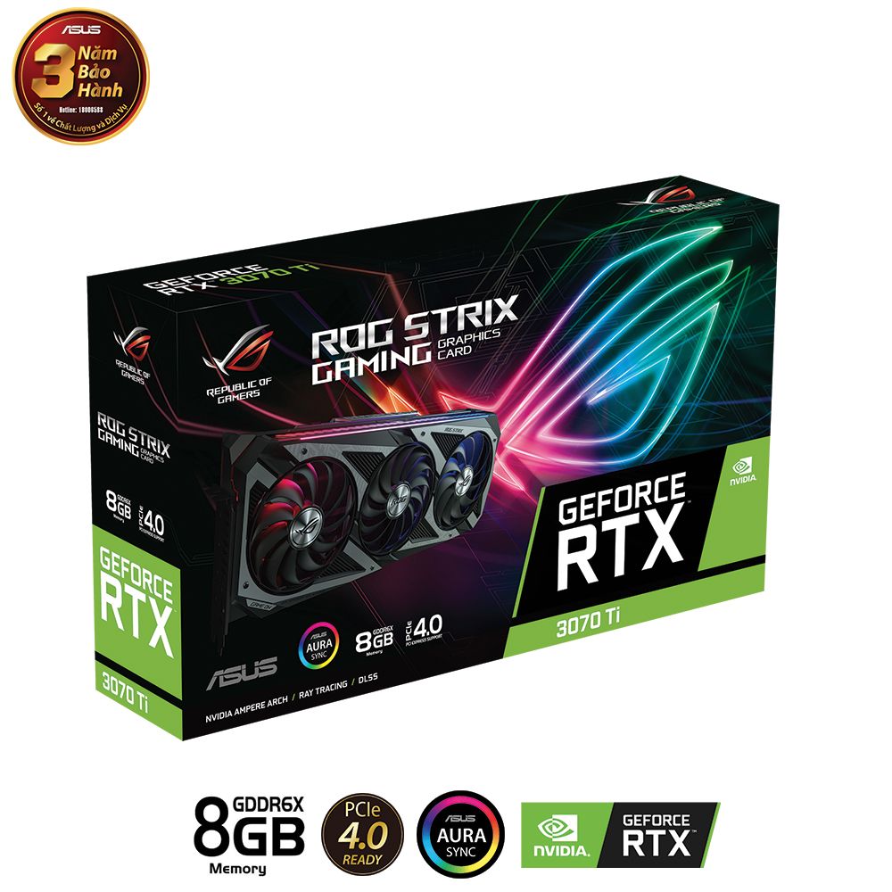 VGA ASUS ROG Strix GeForce® RTX™ 3070 Ti 8GB GDDR6X