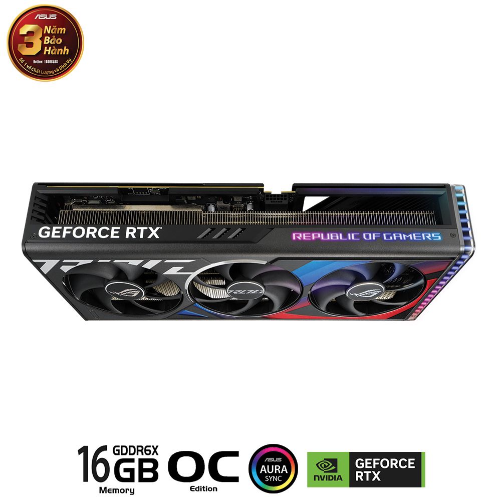 VGA ASUS ROG Strix GeForce RTX™ 4080 16GB GDDR6X OC Edition