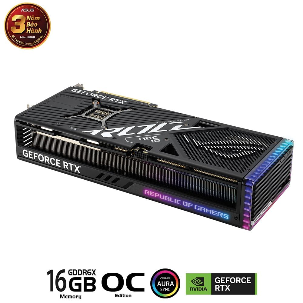 VGA ASUS ROG Strix GeForce RTX™ 4080 16GB GDDR6X OC Edition