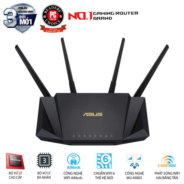 ASUS RT-AX3000 chuẩn AX3000