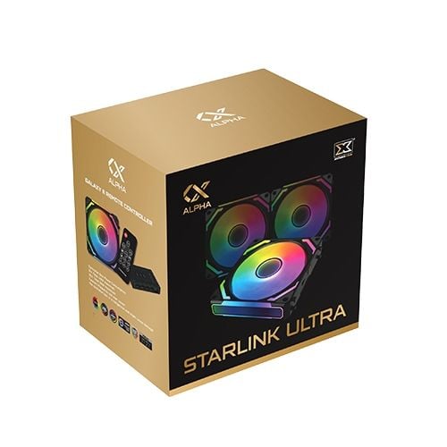 Fan Xigmatek Alpha Starlink Ultra RGB - Black