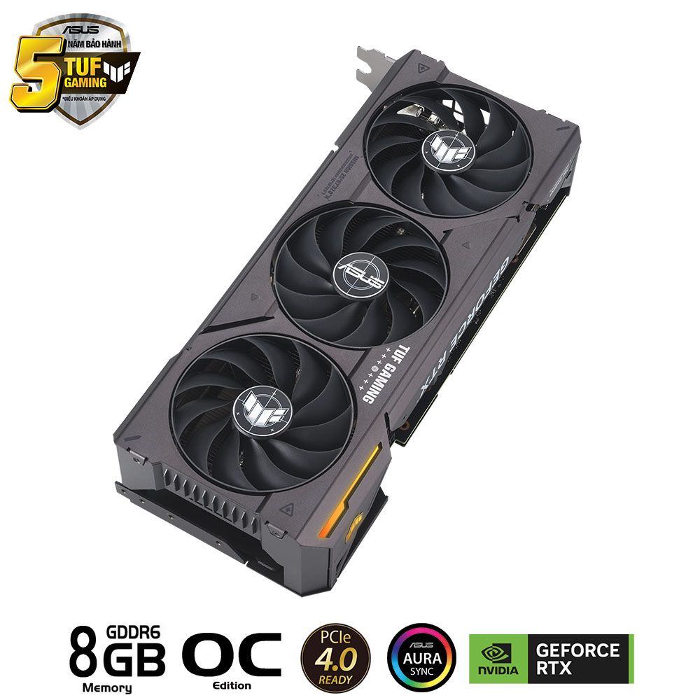 VGA ASUS TUF Gaming GeForce RTX™ 4060 Ti 8GB GDDR6 OC Edition