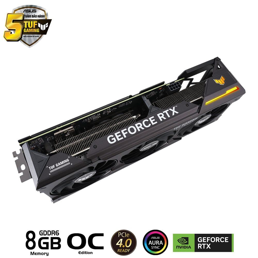 VGA ASUS TUF Gaming GeForce RTX™ 4060 Ti 8GB GDDR6 OC Edition