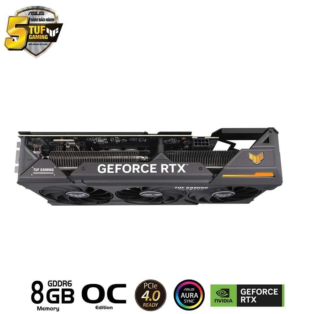 VGA ASUS TUF Gaming GeForce RTX™ 4060 Ti 8GB GDDR6 OC Edition