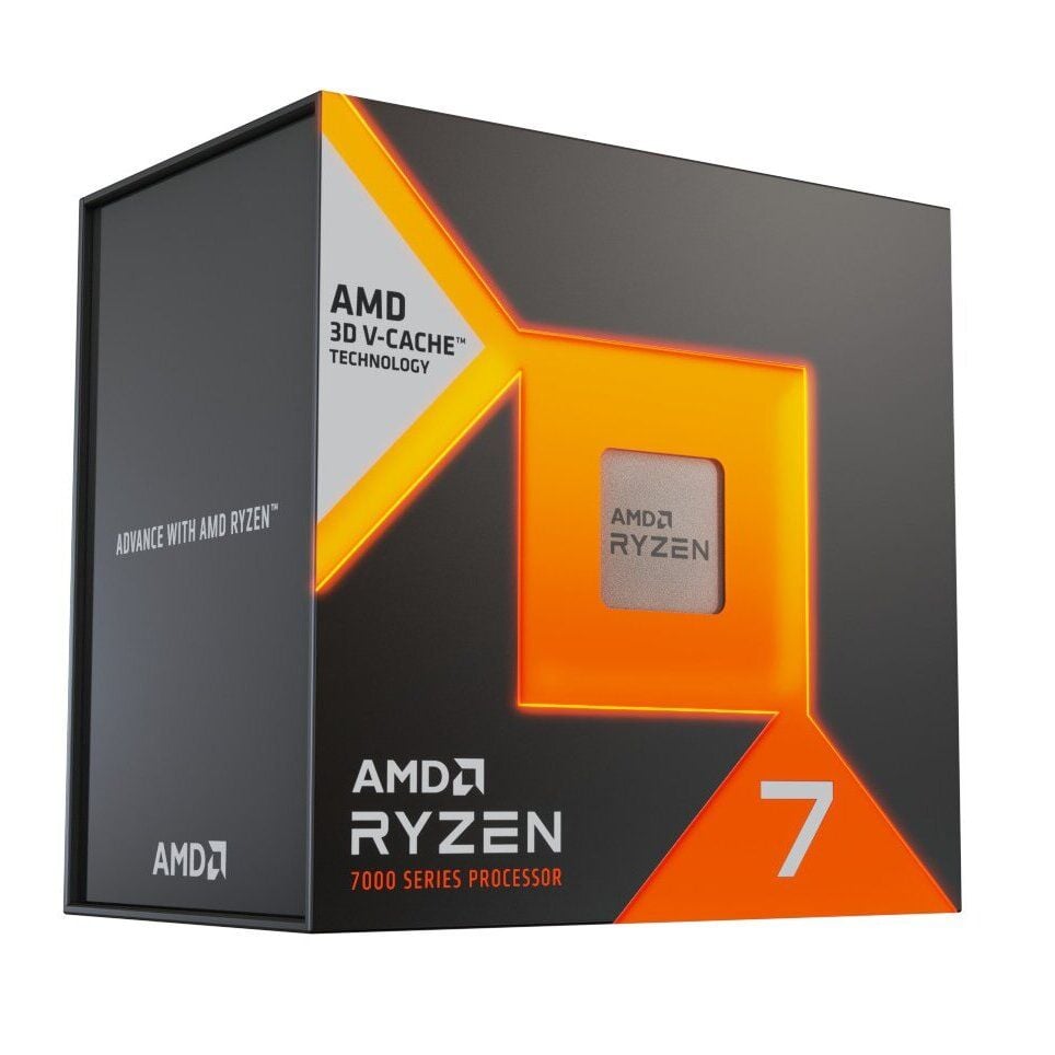 CPU AMD Ryzen 7 7800X3D (4.2Ghz up to 5.0Ghz/105MB/8 cores 16 threads/120W/Socket AM5)