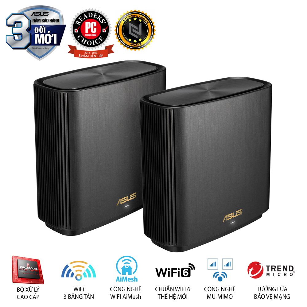 ASUS ZenWiFi Router XT8 (2-PK), Chuẩn AX6000