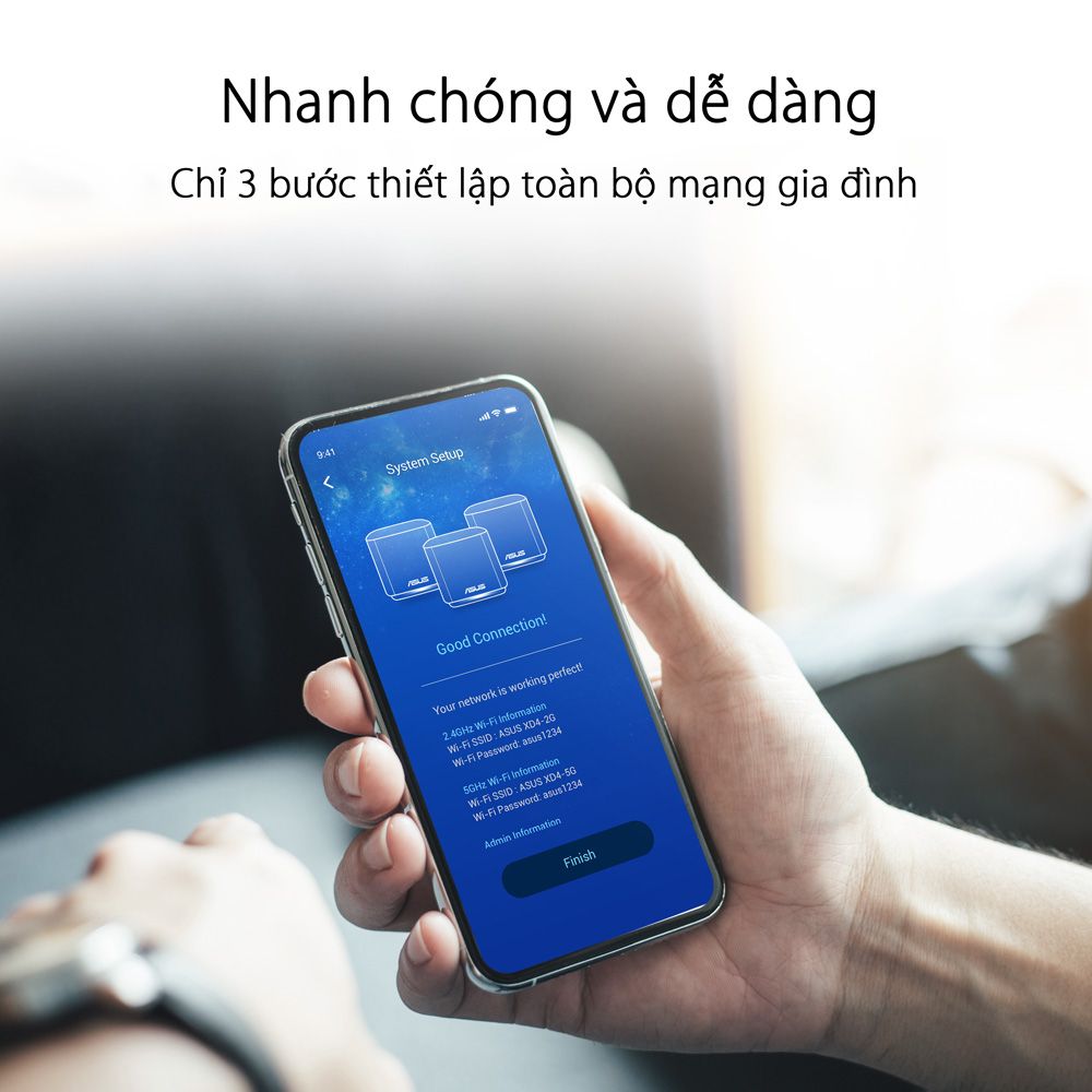 Asus ZenWiFi Router AX Mini XD4 (3-PK) chuẩn AX1800