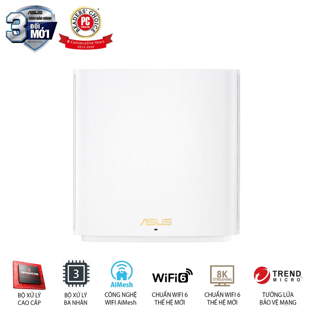 ASUS ZenWiFi Router XD6 (W-2-PK) chuẩn AX5400