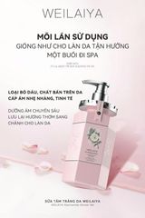 Sữa Tắm Trắng Da Weilaiya Niacinamide & Perfume Rose Whitening Shower Gel 450ml