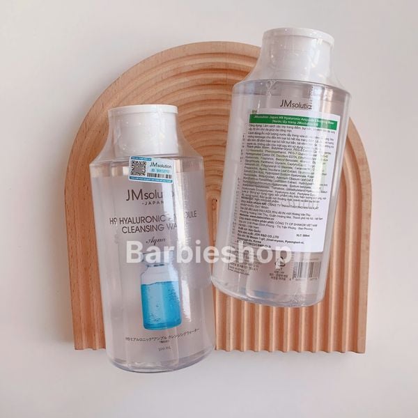Tẩy Trang Jmsolution H9 Hyaluronic Ampoule / Derma Care Centella Cleansing Water Clear 500ml - 850ml