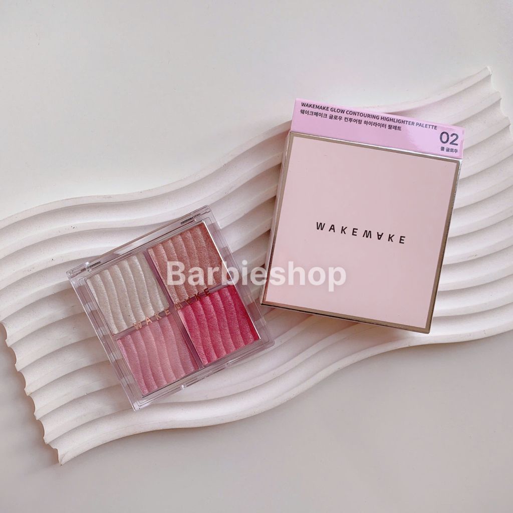 Phấn Bắt Sáng 4 Ô Wakemake Glow Contouring Highlighter Palette 7.8g