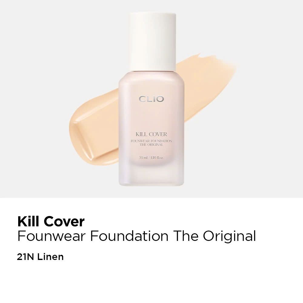 Kem Nền Clio Kill Cover Founwear / HIGH Glow Foundation SPF30 38g / Clio The Original 35ml