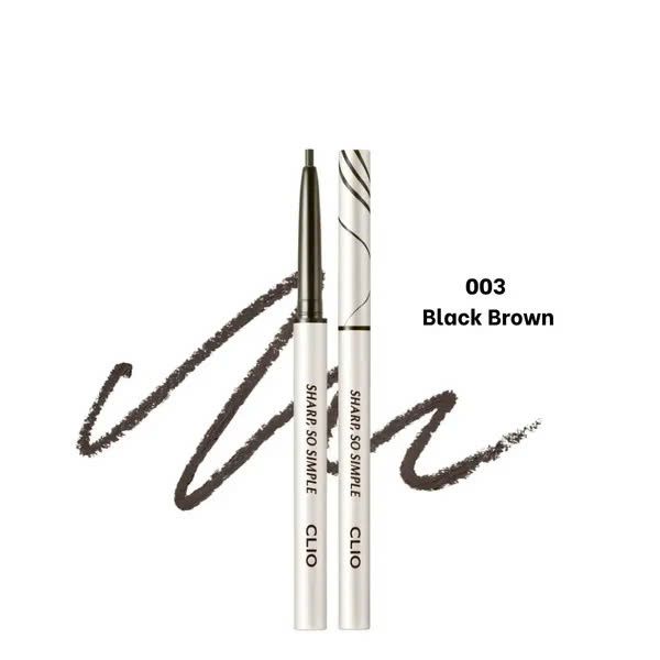 Kẻ Mắt Dạng Sáp Clio Sharp, So Simple Waterproof Pencil Liner (Màu Đen + Màu Nâu)