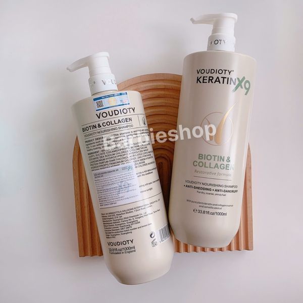 Bộ Dầu Gội Xả Voudioty Keratin X9 Biotin & Collagen 500ml -1000ml