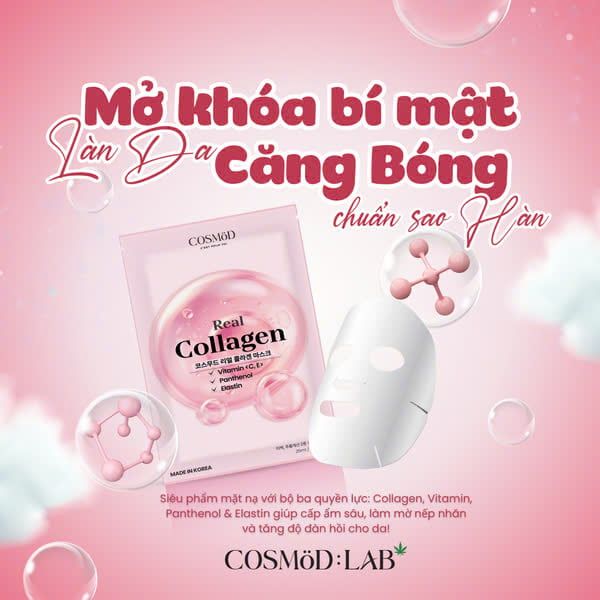 Mặt nạ COSMOD Real Collagen 25mL