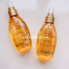 Xịt Dưỡng Tóc Biotin Ogx Argan Oil Of Morocco Oil Mist 100ml - 118ml
