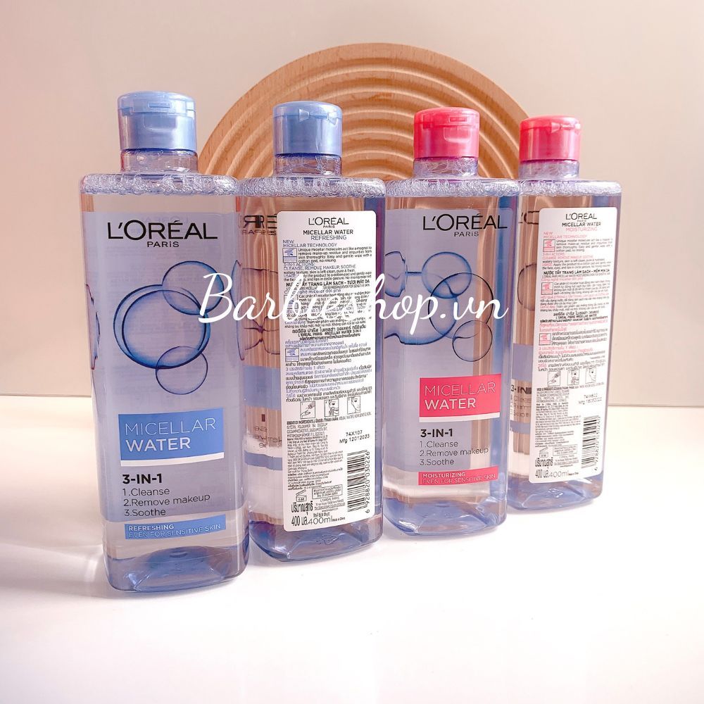 Nước Tẩy Trang Loreal 3 in 1 Micellar Water Refreshing Even For Sensitive Skin