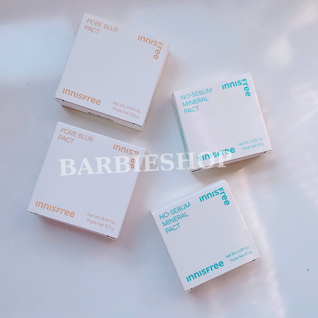 Phấn phủ nén Innisfree Pore Blur - No Sebum Mineral Pact (NEW)