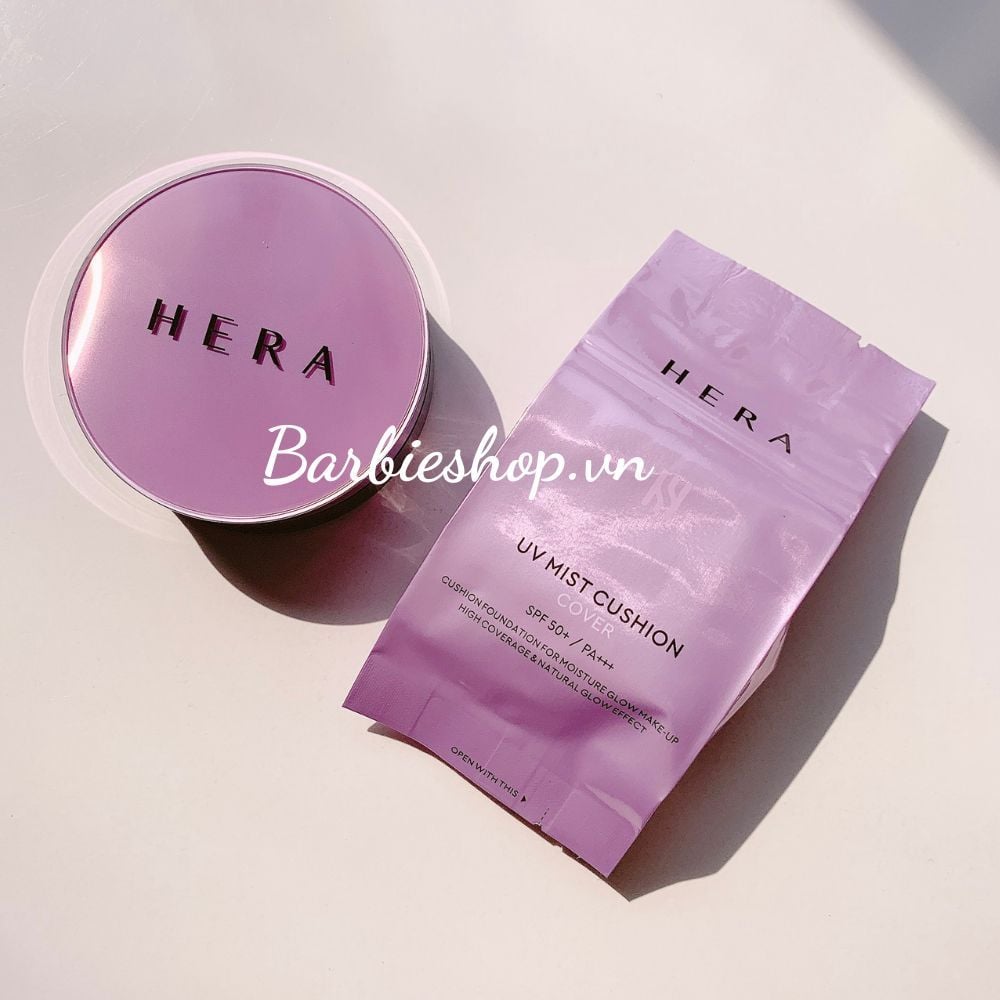 Phấn Nước Hera UV Mist Cushion - Tone 21 Chống Nắng Kiềm Dầu