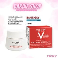 Kem Dưỡng Vichy Liftactiv Collagen Specialist Ngừa Lão Hóa, Săn Chắc Da Ban Ngày 15ml