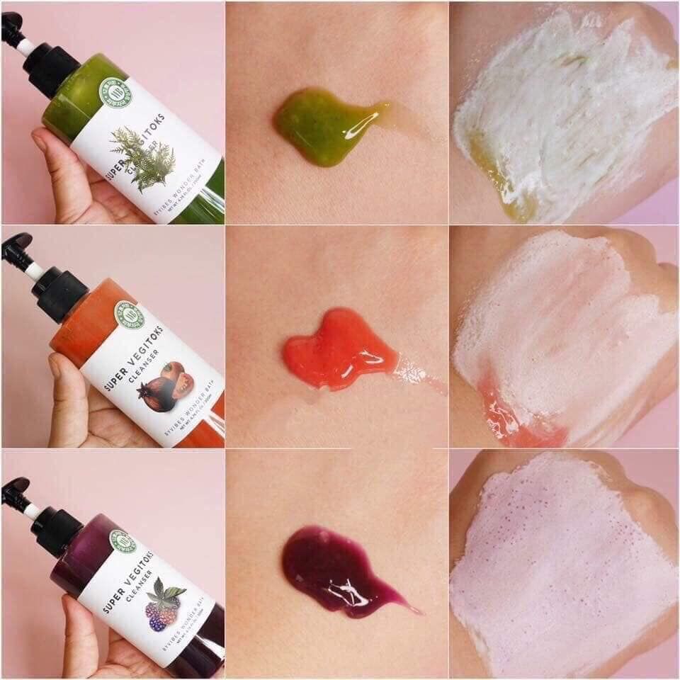 [Mẫu Mới Nhất] Sữa Rửa Mặt Vegitoks Rau Củ Thải Độc Hoa Quả - 300ml