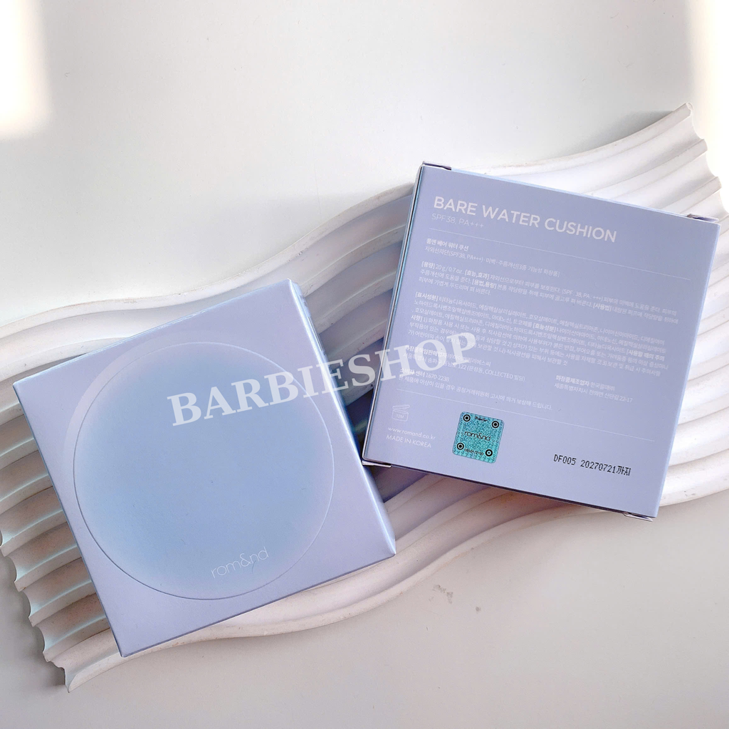 Phấn Nước Thuần Chay Romand Bare Water Cushion SPF38/PA++++ 20g