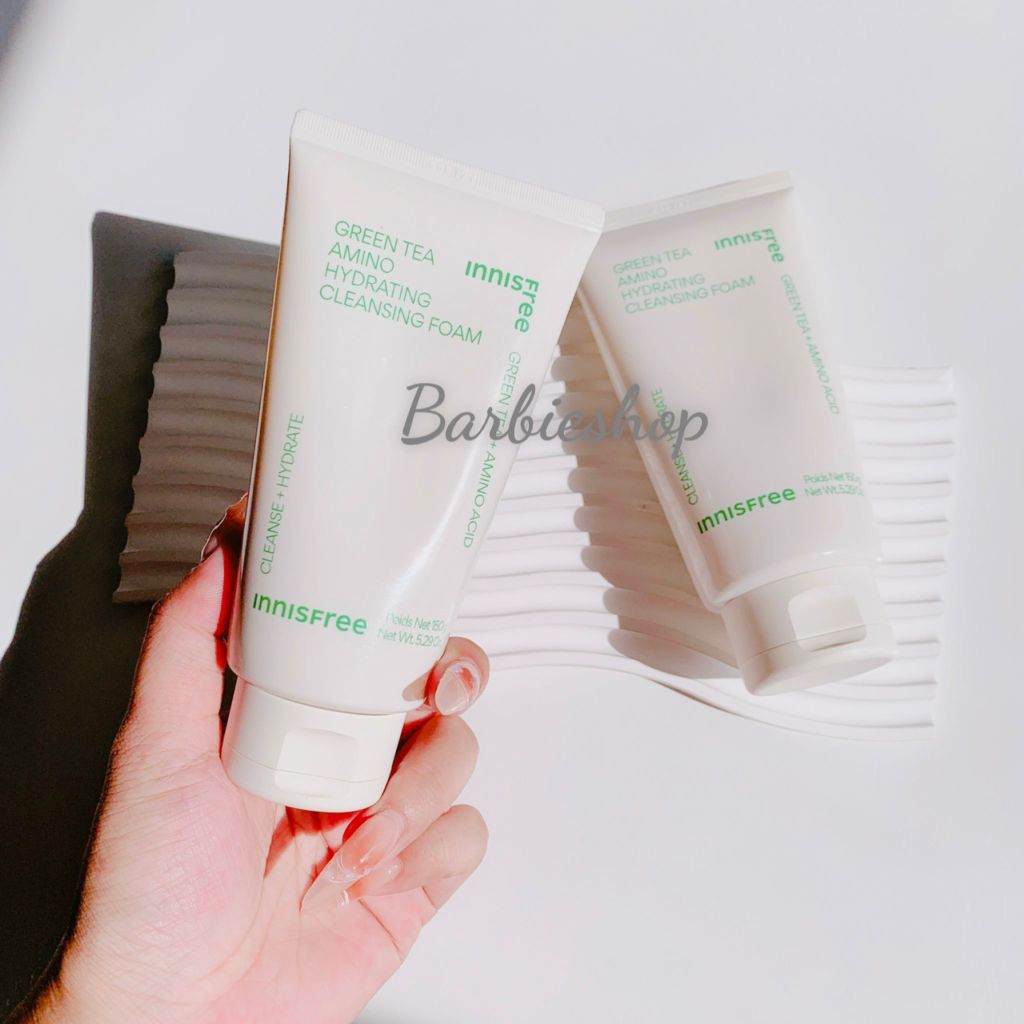 Sữa Rửa Mặt Innisfree Green Tea Hydrating Amino Acid -  Bija Trouble - Volcanic Pore BHA Cleansing Foam 150g