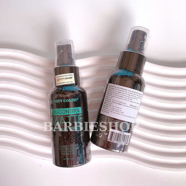 Xịt Khóa Nền City Color Oil Control Matte Setting Pray 75ml