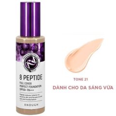 Kem Nền Enough Foundation 100ml Đủ Dòng (Ultra X10 Cover Up Collagen, Collagen Moisture SPF15, 8 Peptide Full Cover Perfect, Rich Gold Double Wear, Collagen 3 in 1 Whitening Moisture)