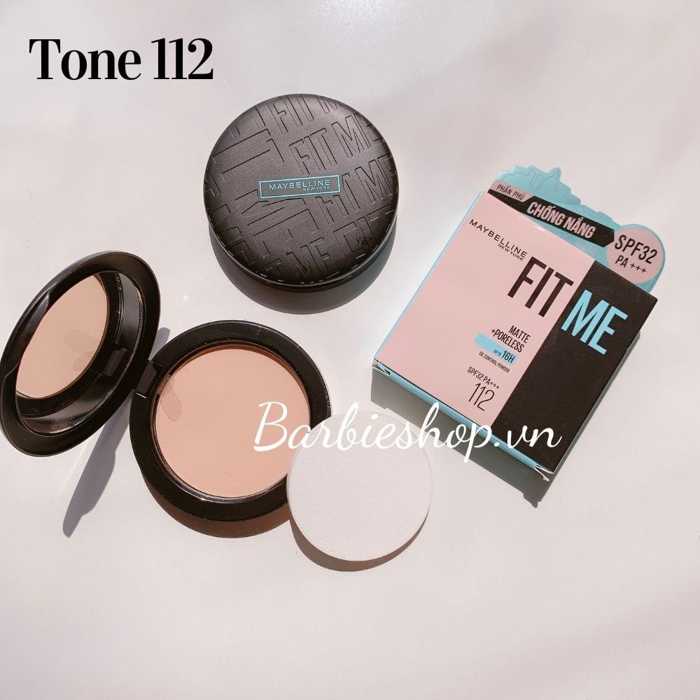 [Mẫu Mới] Phấn Nén Maybelline Fit Me Kiềm Dầu - Tone 109, 112, 118, 120