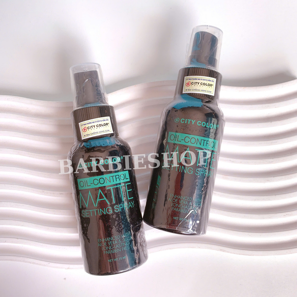 Xịt Khóa Nền City Color Oil Control Matte Setting Pray 75ml