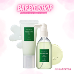 Tẩy Da Chết Da Đầu Aromatica 165G & Xịt dưỡng tóc Aromatica Rosemary root enhancer 100ml