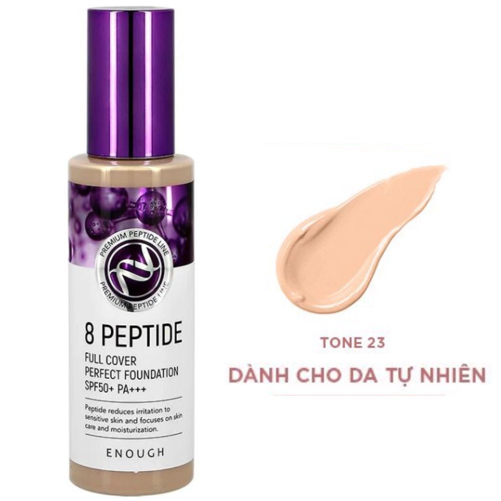 Kem Nền Enough Foundation 100ml Đủ Dòng (Ultra X10 Cover Up Collagen, Collagen Moisture SPF15, 8 Peptide Full Cover Perfect, Rich Gold Double Wear, Collagen 3 in 1 Whitening Moisture)