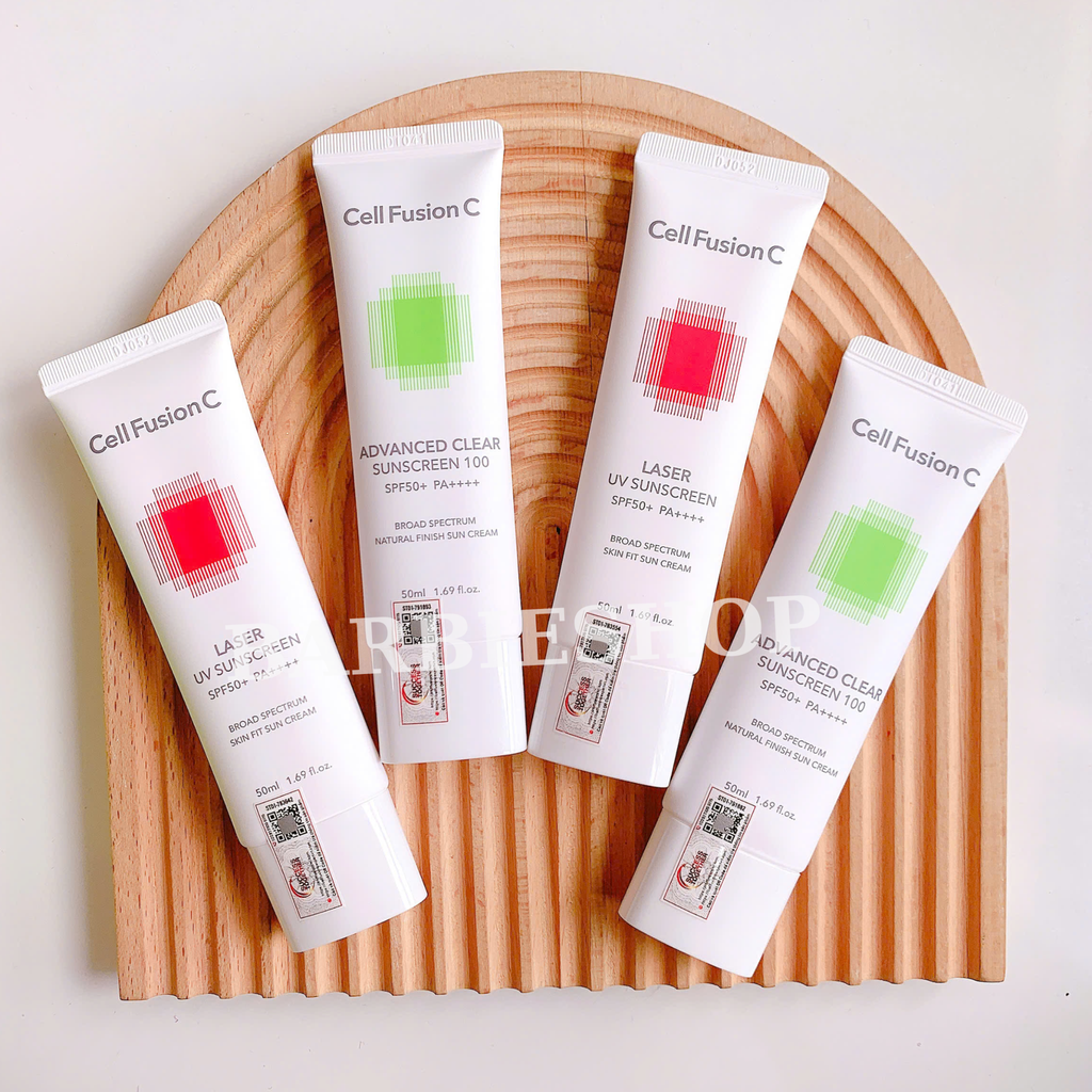 Kem chống nắng Cell Fusion C Laser - Toning - Advanced Clear Sunscreen 100 SPF 50+/PA+++