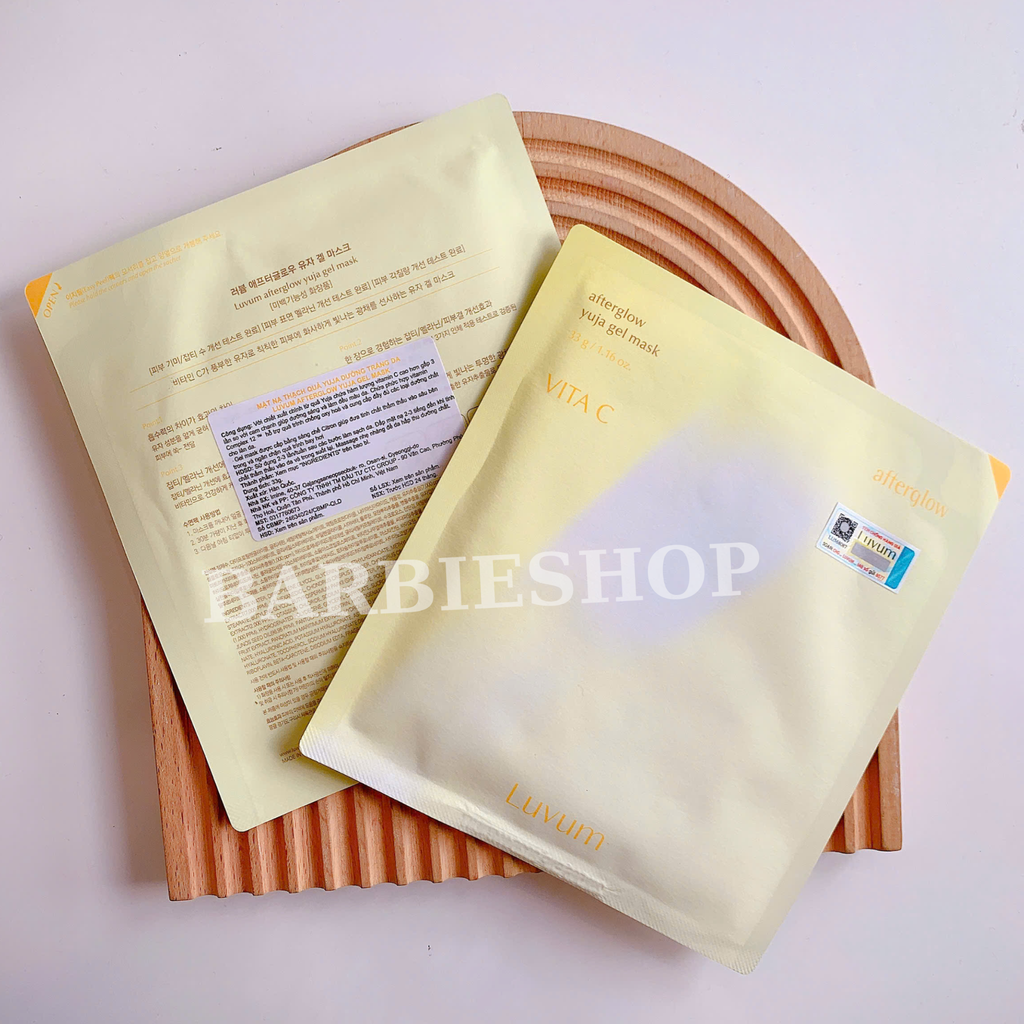 Mặt Nạ Thạch Dưỡng Da Luvum Gel Mask 33g Vàng - Xám - Hồng - Xanh Lá (Miếng lẻ)