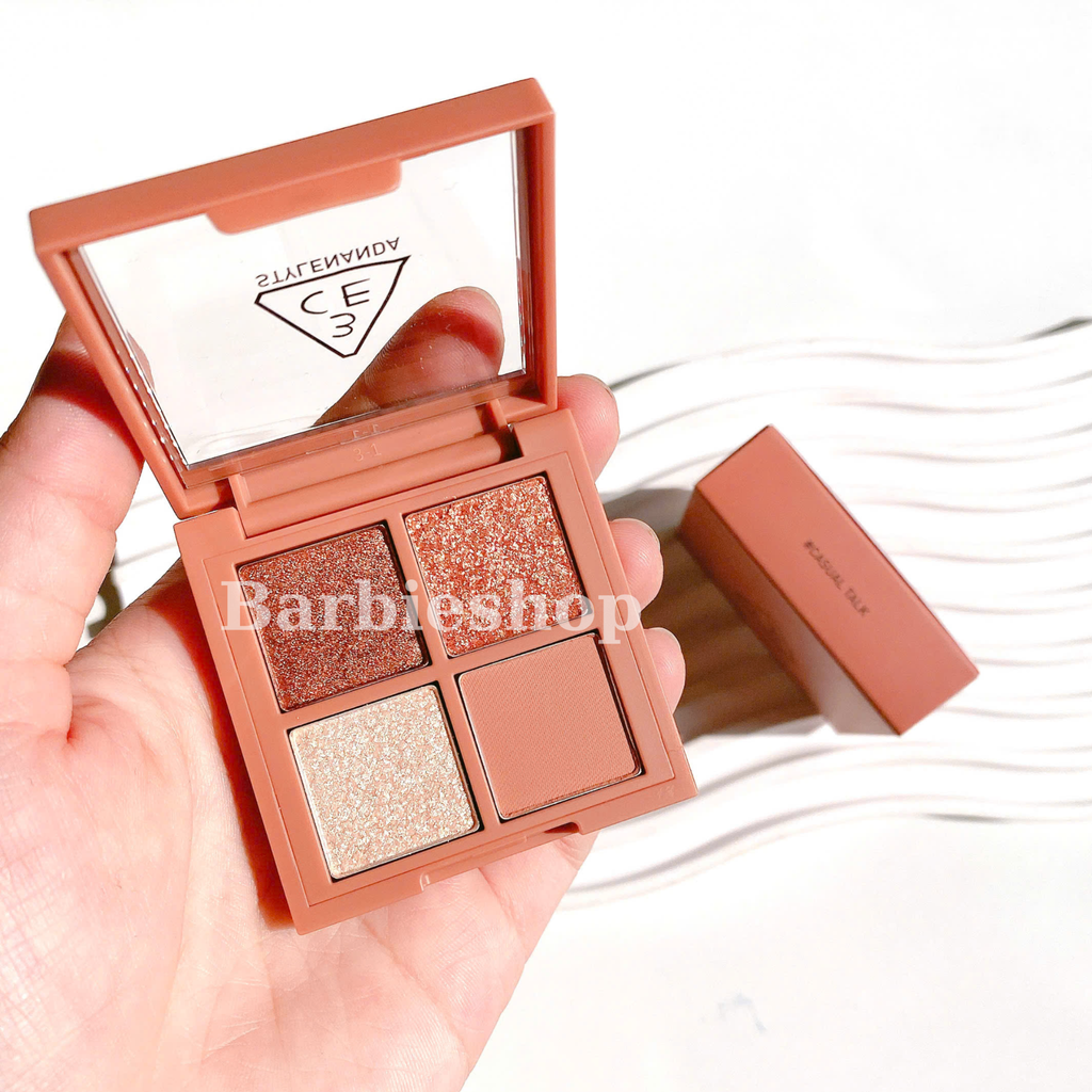 Màu Mắt 3CE 4 Ô Mini Multi Eye Color Palette - Hộp Vuông