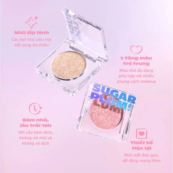 Nhũ Mắt Lấp Lánh Ofelia Sugarplum Pixie Bae Glitter Eyeshadow Ofélia 2.5g