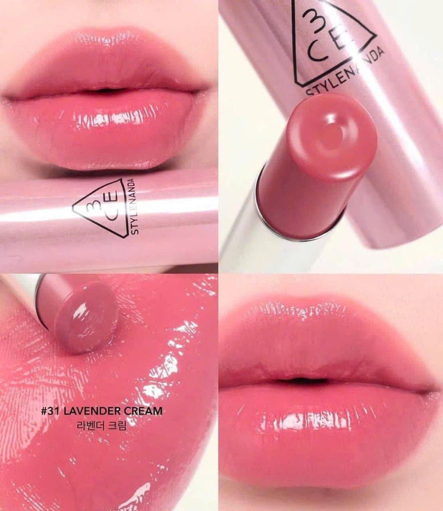 Son Dưỡng Dạng Thỏi 3ce Glazy Lip Glow NEW 2025