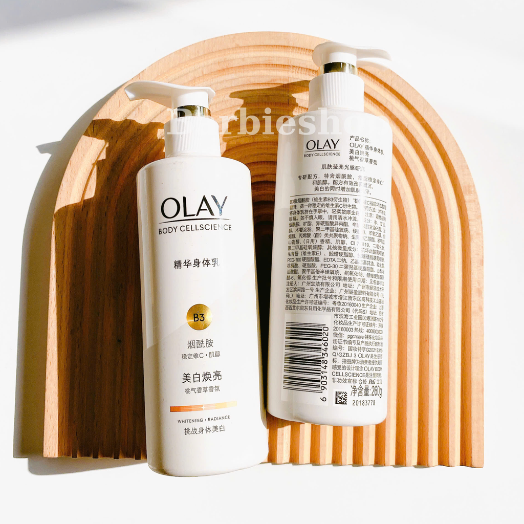 Dưỡng Thể Trắng Da Toàn Thân Olay Body Cellscience B3 + Vitamin C 260g